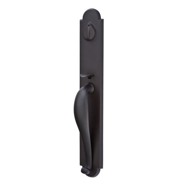 Flat Black Handleset 450332WCFB, EMTEK, Mfr# 450332WCFB